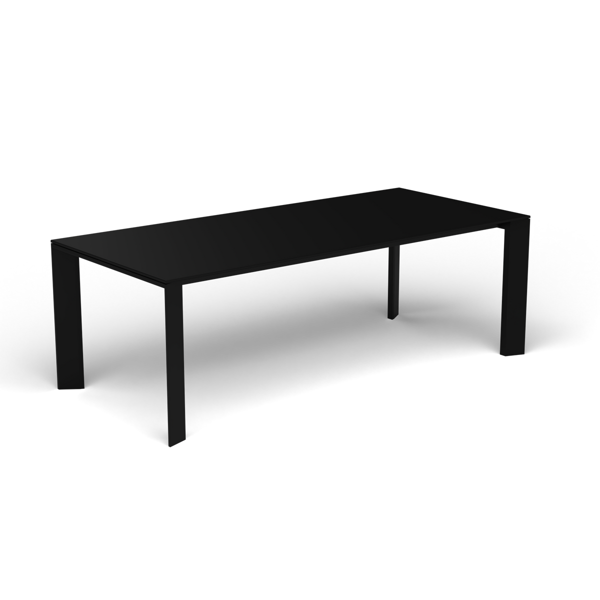 Grande Arche Rechthoekige Eettafel, Black, Gelakt aluminium (volgt onderstelkleur)