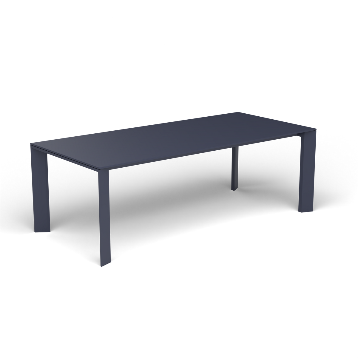 Grande Arche Rechthoekige Eettafel, Grey Blue, Gelakt aluminium (volgt onderstelkleur)