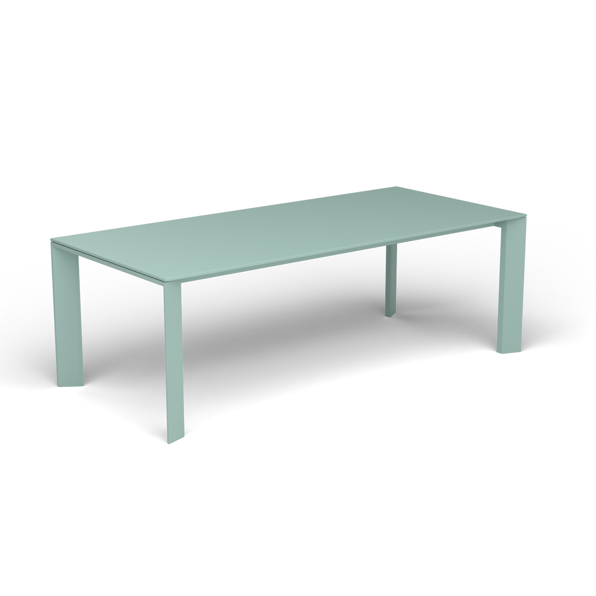 Grande Arche Rechthoekige Eettafel, Light Blue, Gelakt aluminium (volgt onderstelkleur)
