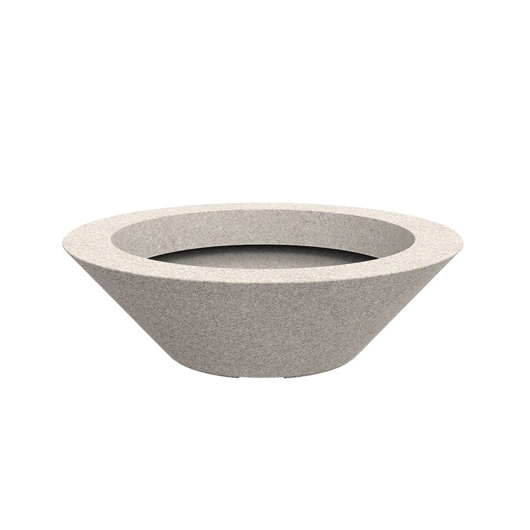 Centro Bloempot Ø119x36 cm Ecru Granite