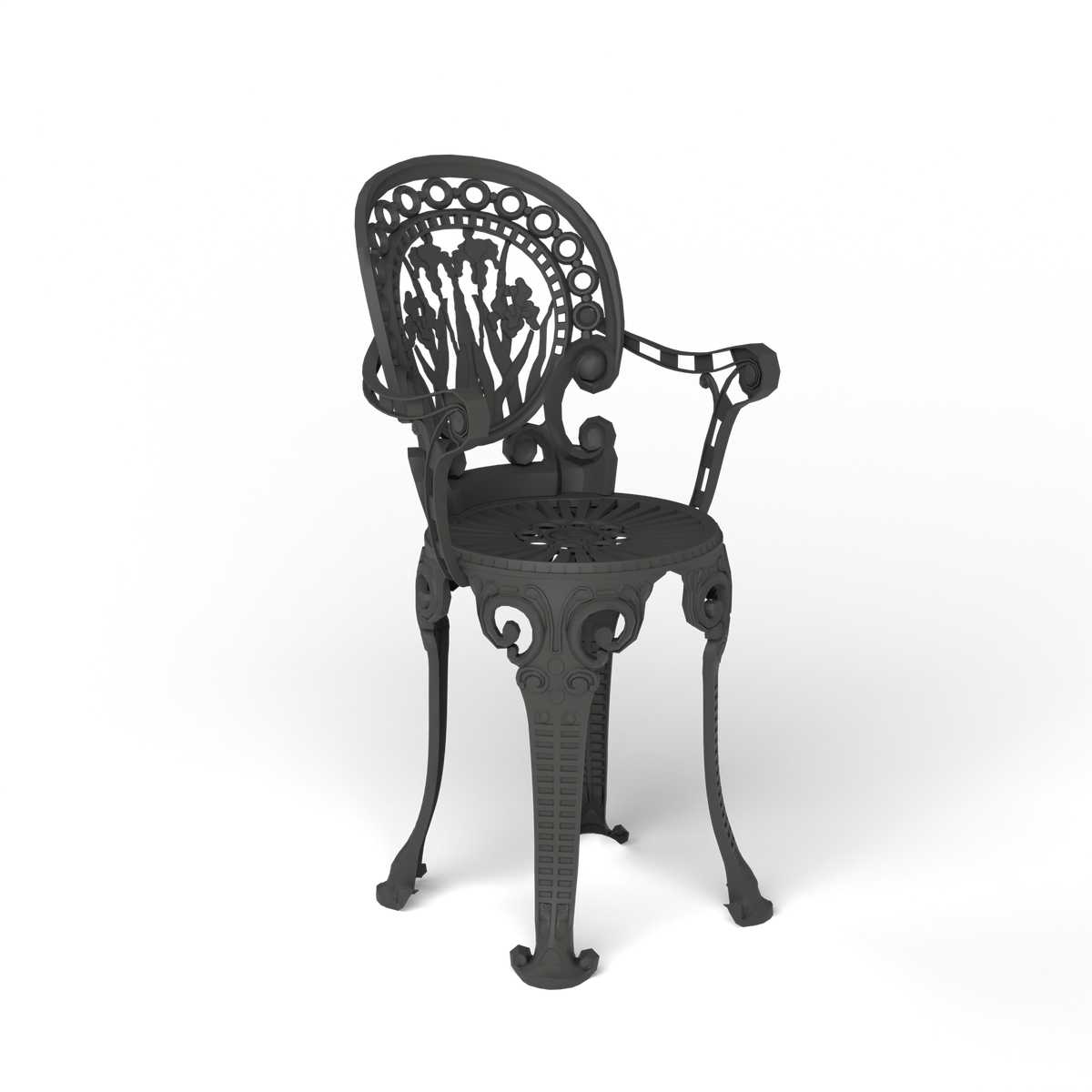Narcisi Armstoel, Metallic Grey