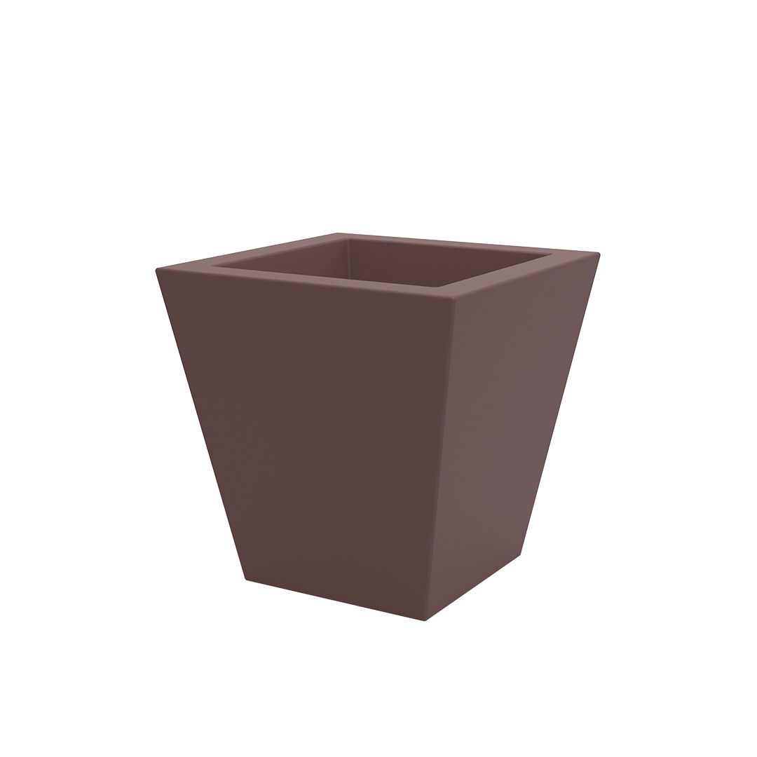 Square Cone Pot Garnet