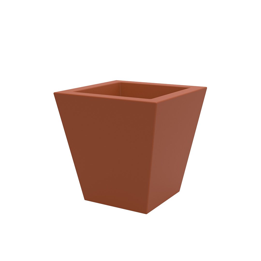 Square Cone Pot Clay