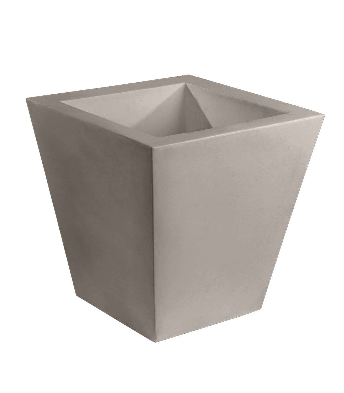 Square Cone Pot Tortora
