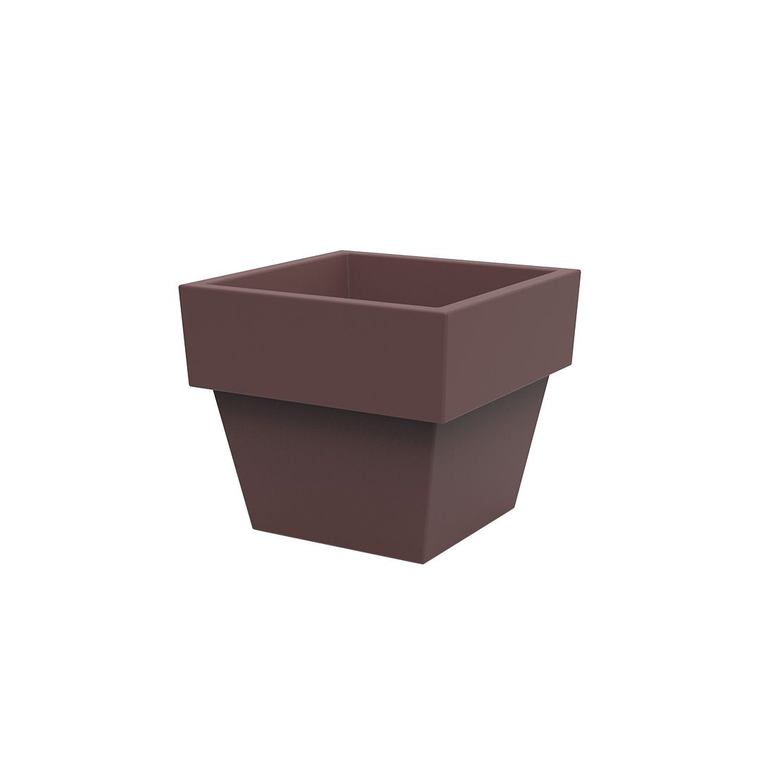 Square Vaso Pot Garnet