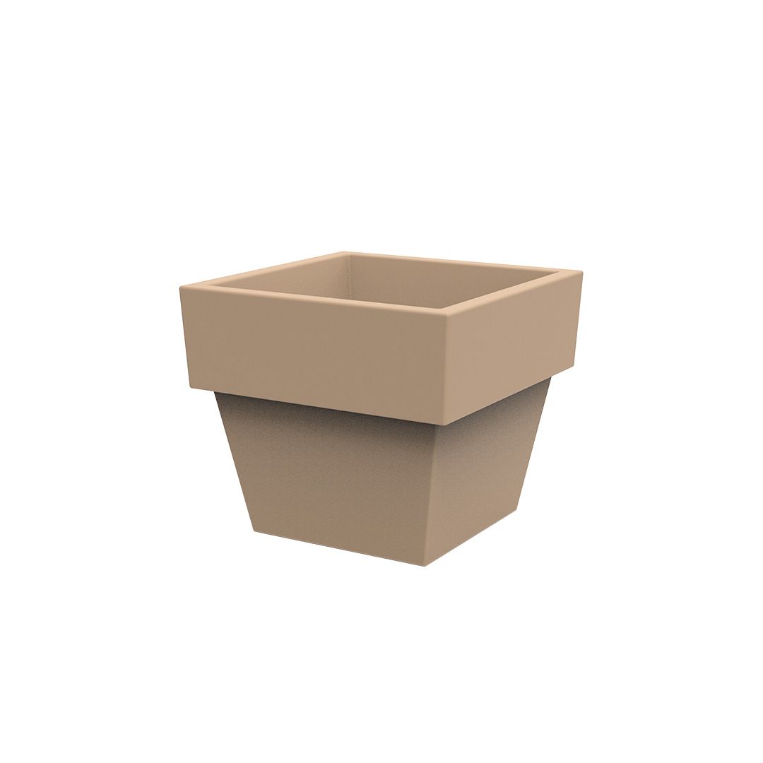 Square Vaso Pot Camel