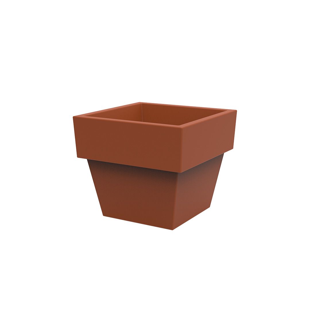 Square Vaso Pot Clay