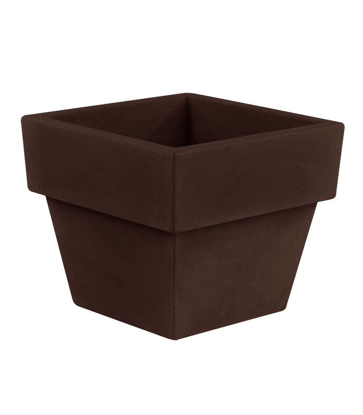 Square Vaso Pot Brown