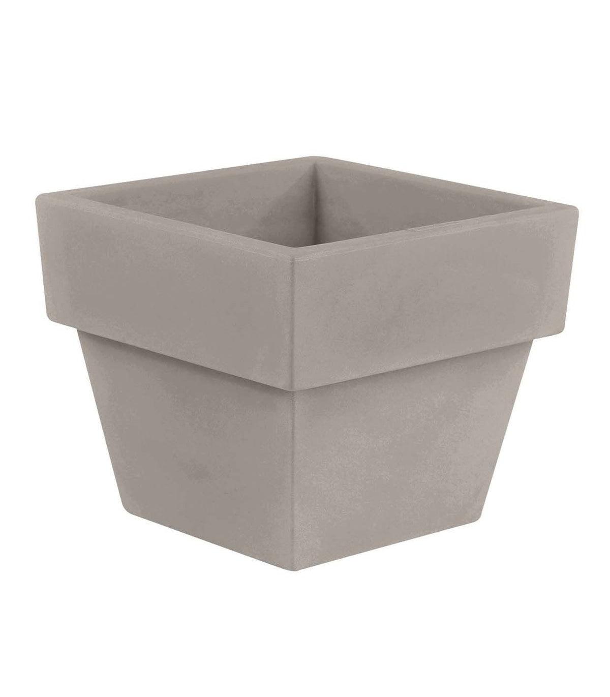 Square Vaso Pot Tortora