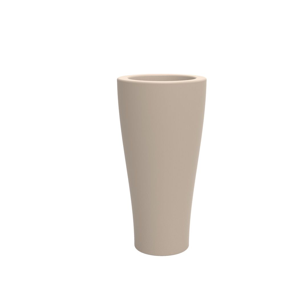 Curvada Nano Bloempot Ø14x28 cm Cream