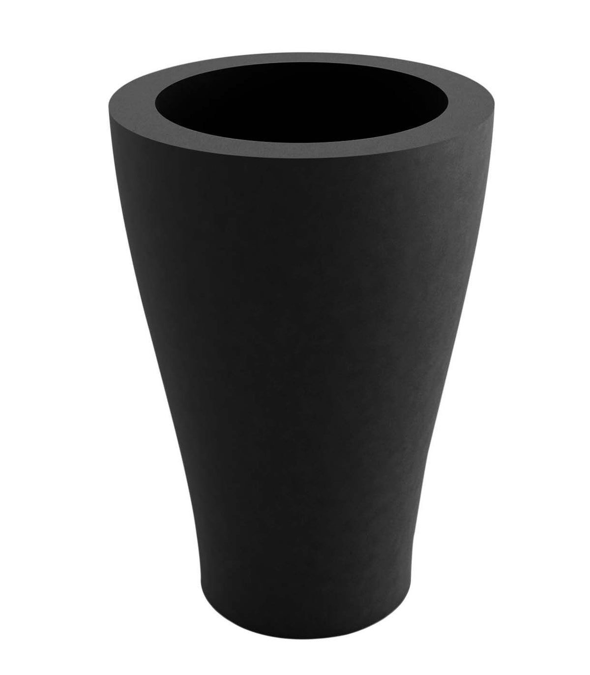 Curvada Nano Bloempot Ø14x28 cm Black