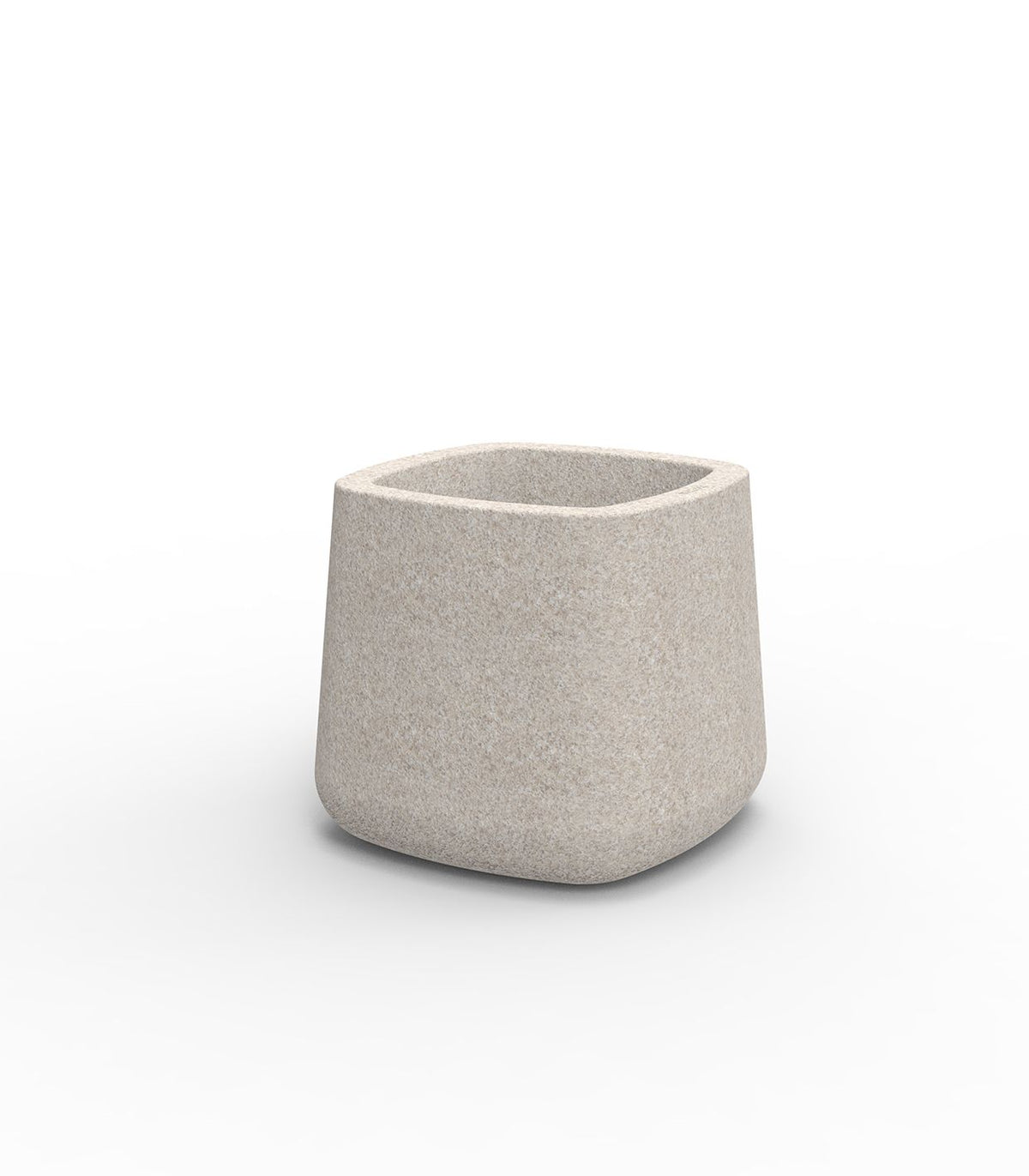 Ulm Square Pot Ecru Granite
