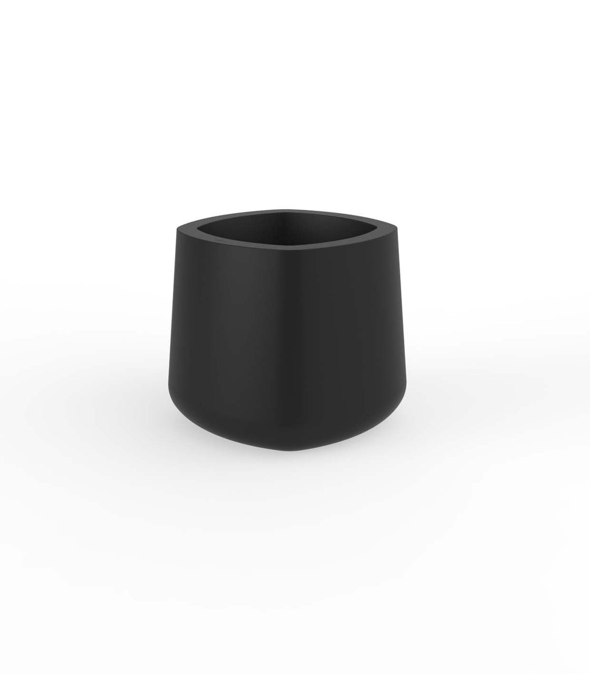 Ulm Square Pot Black