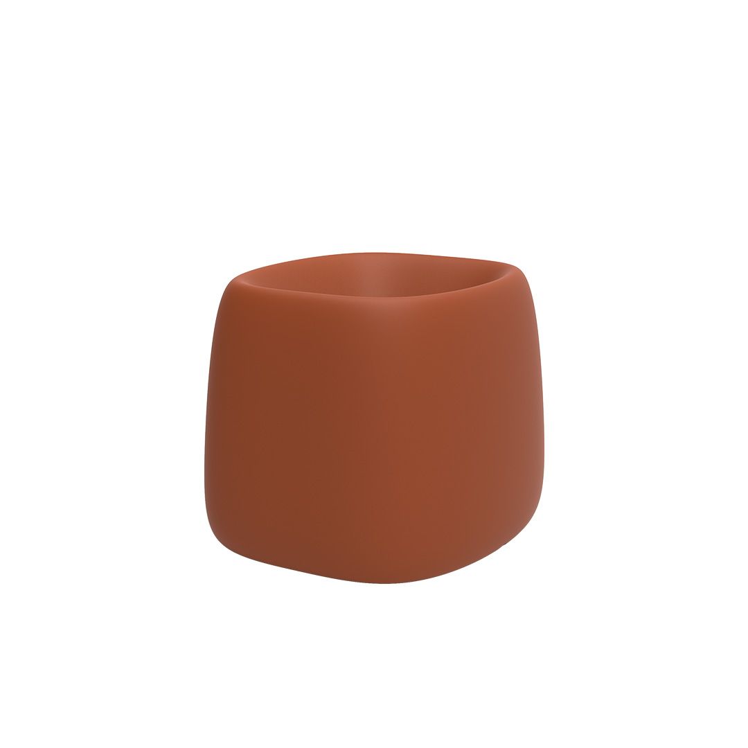 Organic Square Planter Clay