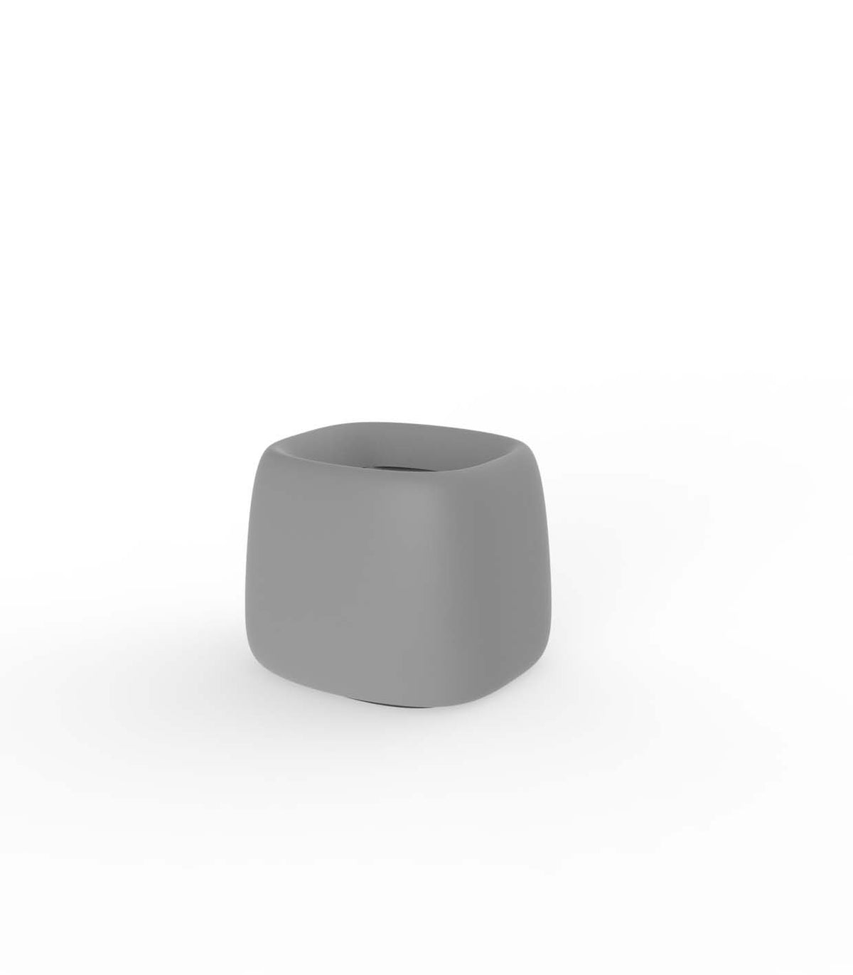 Organic Square Planter Gray
