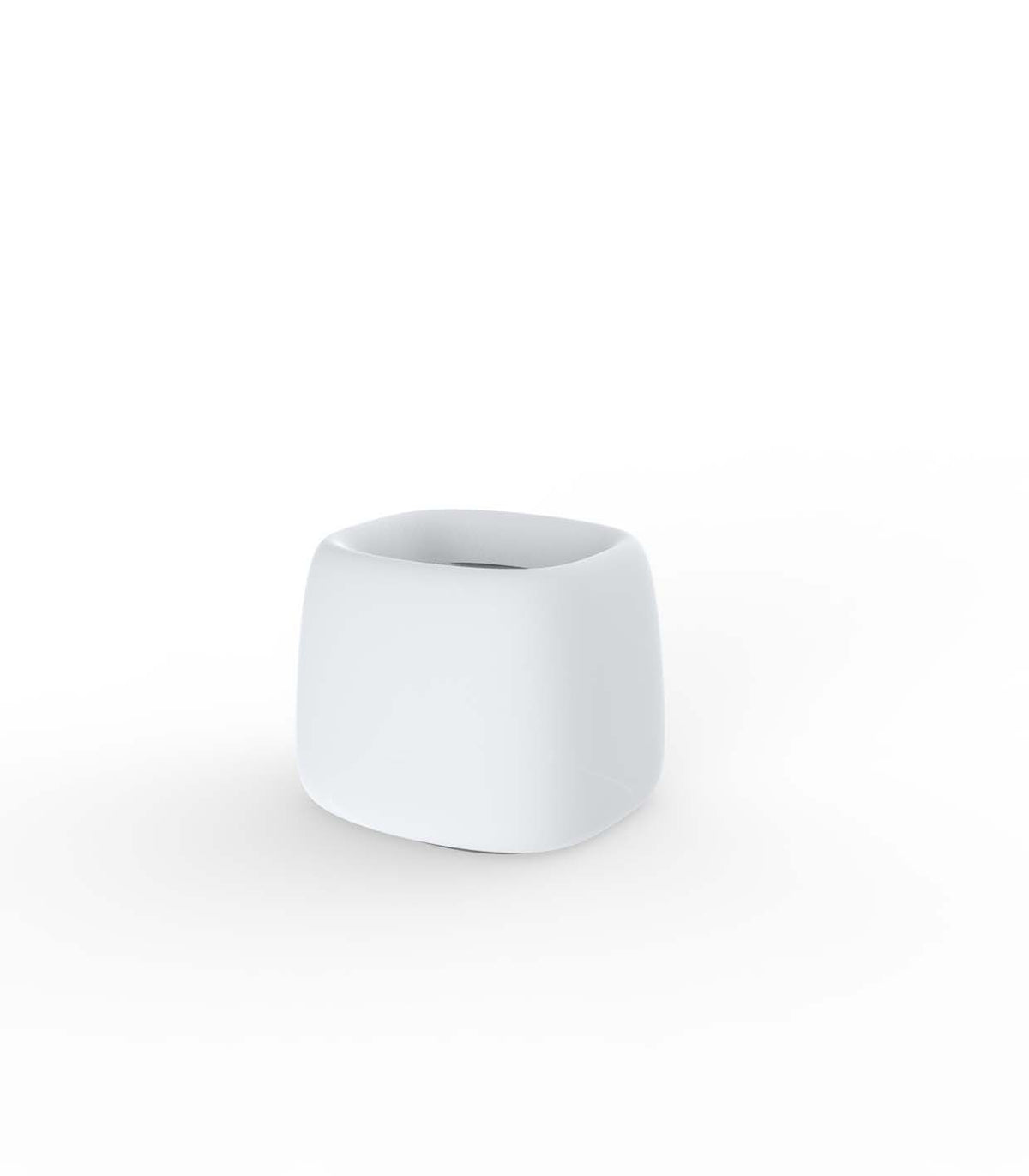 Organic Square Planter White