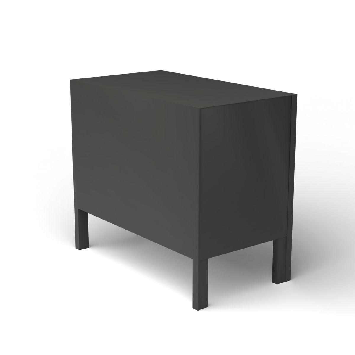 Ninfea Dressoir, 90 × 51 × h 80 cm, Metallic Grey