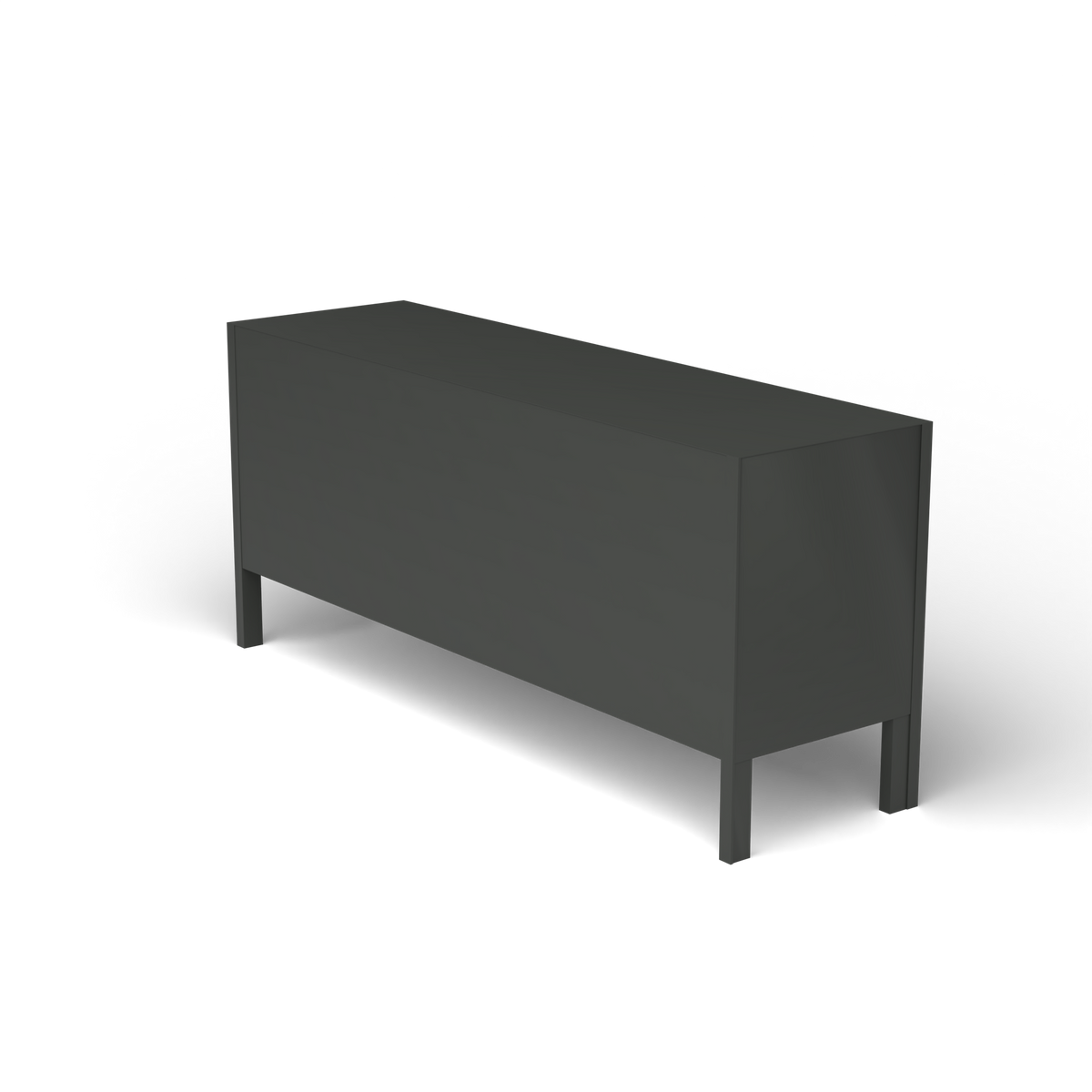 Ninfea Dressoir, 180 × 51 × h 80 cm, Metallic Grey