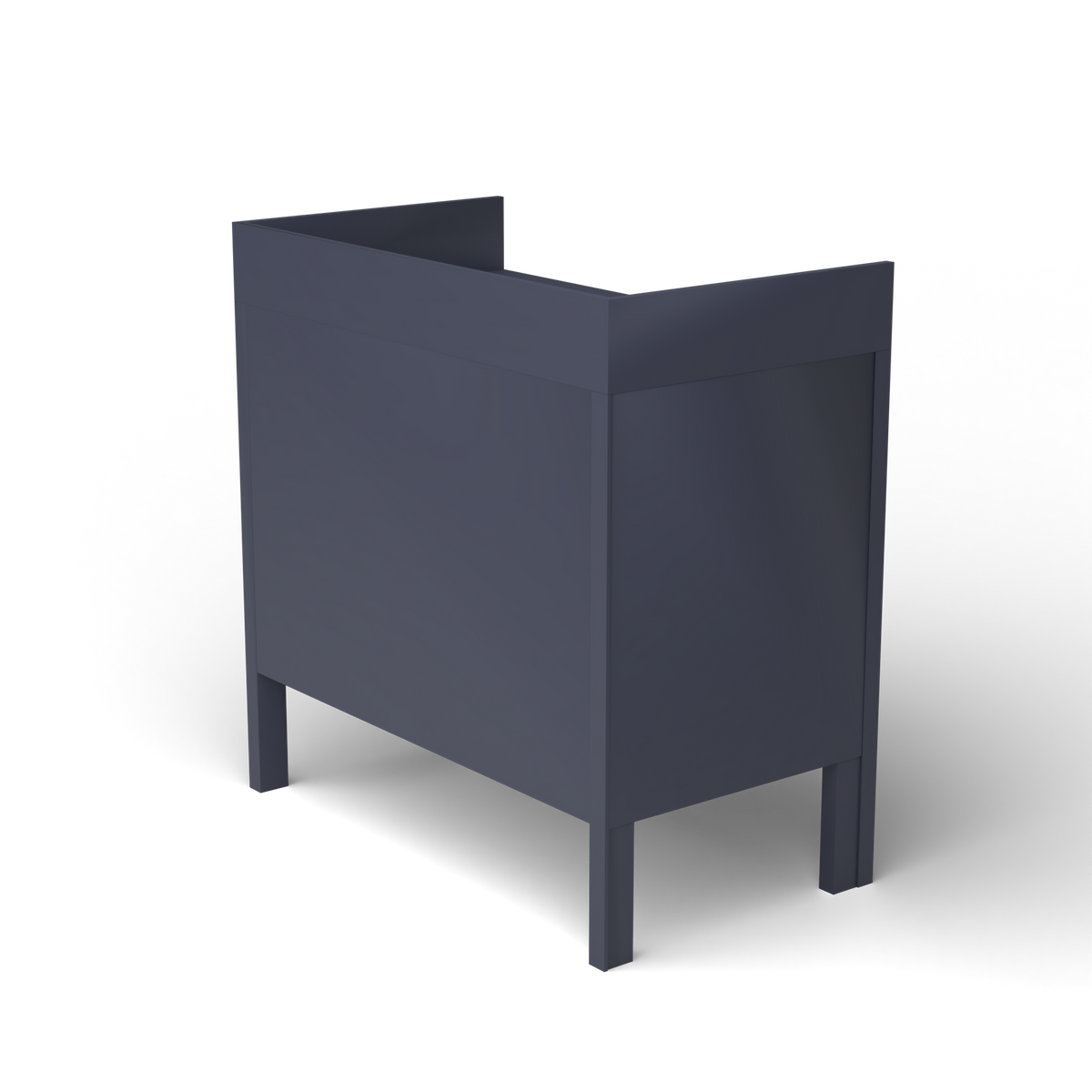 Ninfea Dressoir met Opstaande Rand, 90 × 51 × h 92 cm, Grey Blue