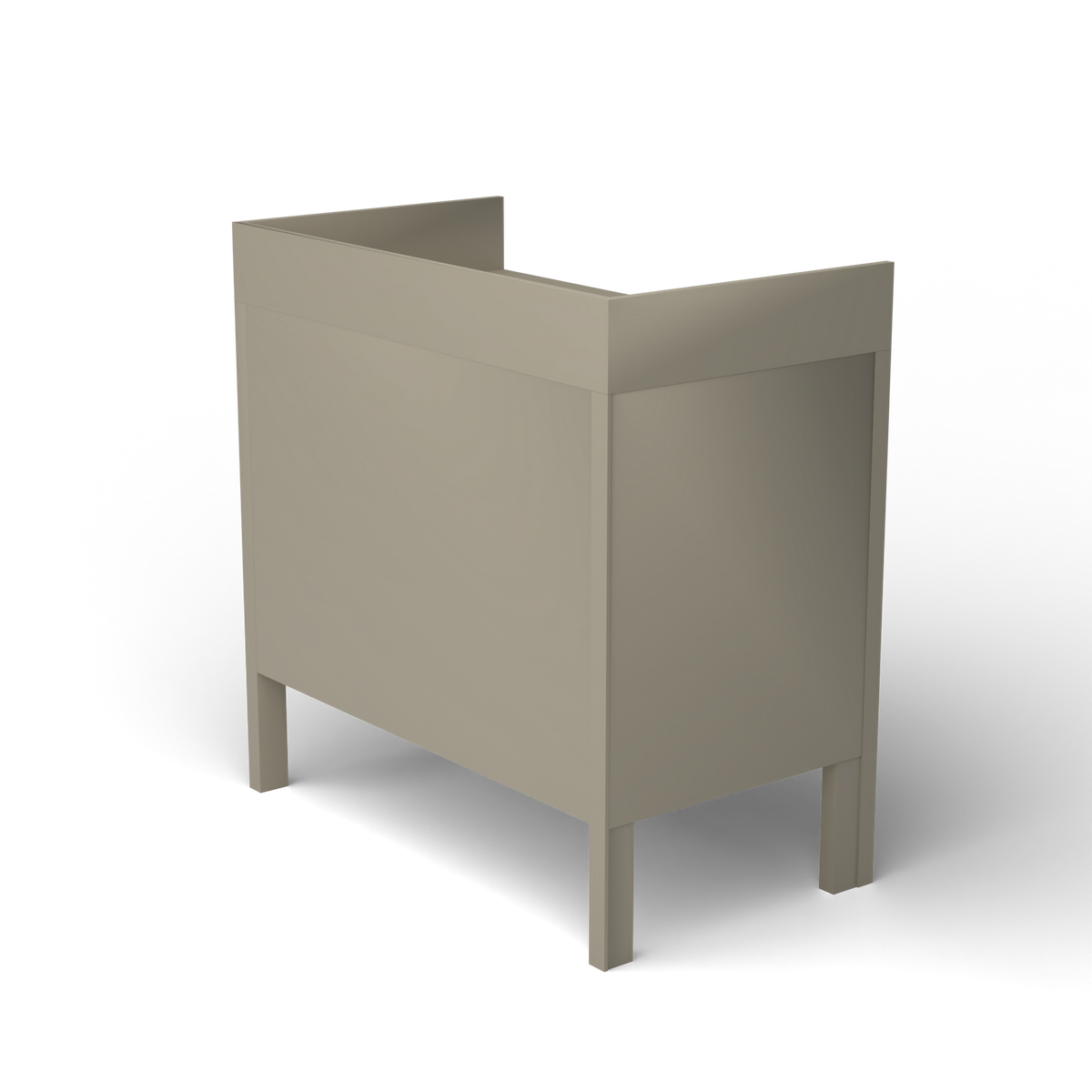 Ninfea Dressoir met Opstaande Rand, 90 × 51 × h 92 cm, Pearly Gold