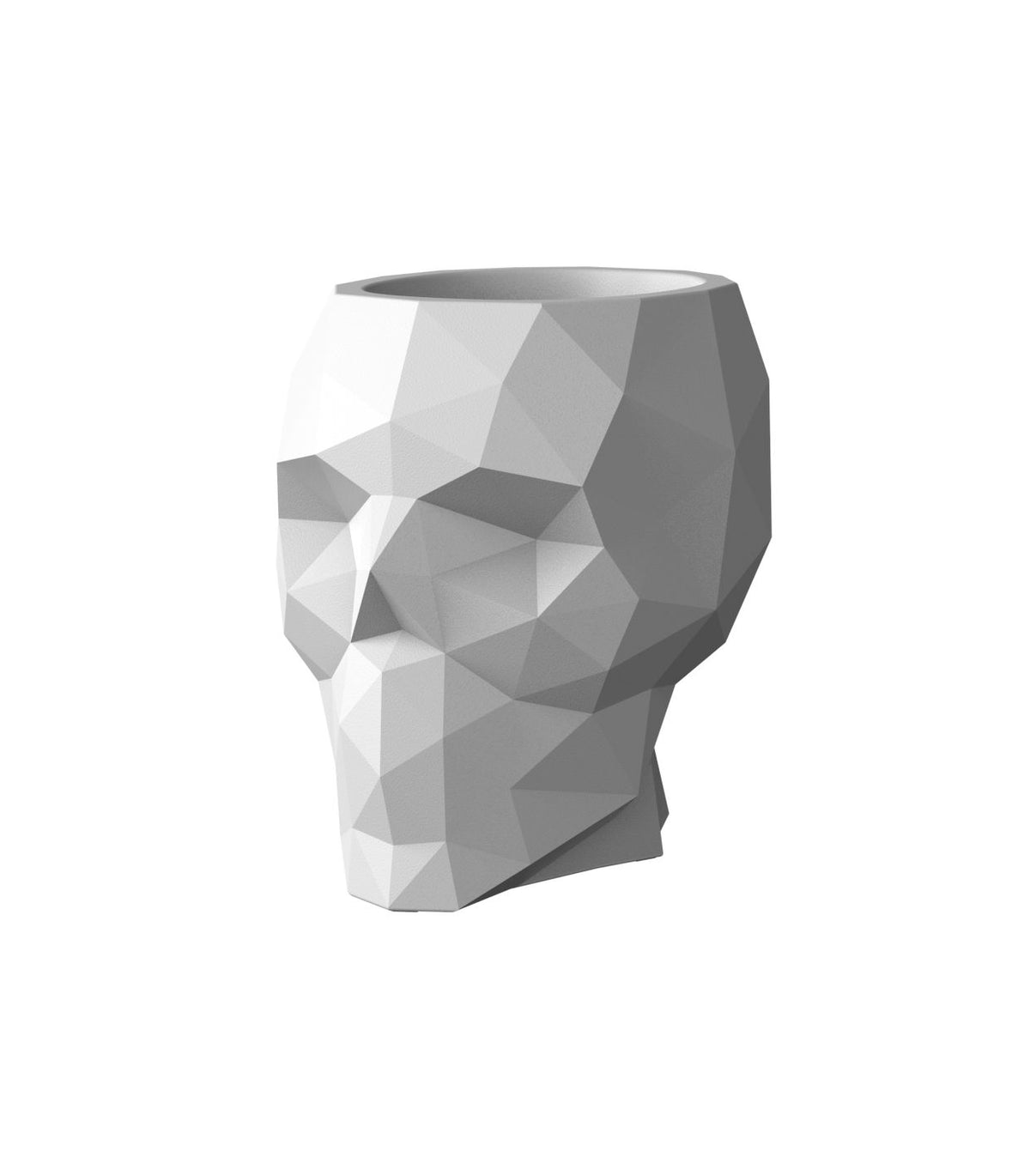 Skull Nano Bloempot 19x15x18 cm White