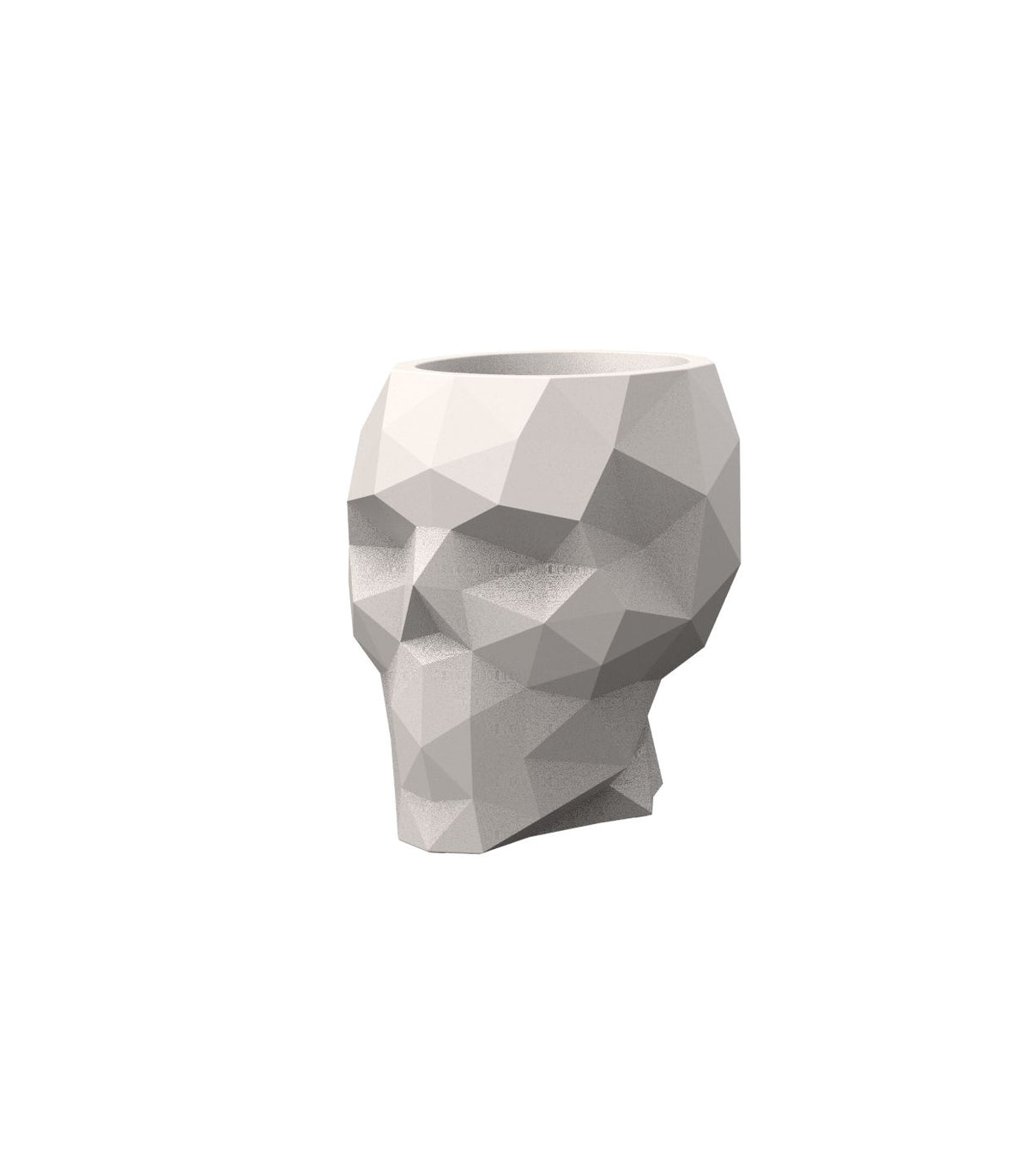 Skull Nano Bloempot 19x15x18 cm Ecru