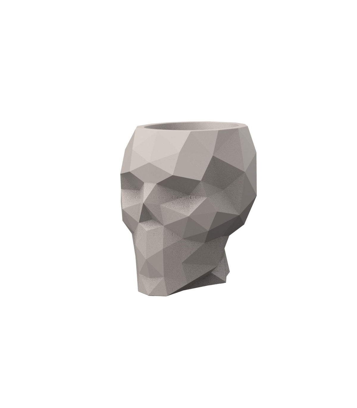 Skull Nano Bloempot 19x15x18 cm Tortora