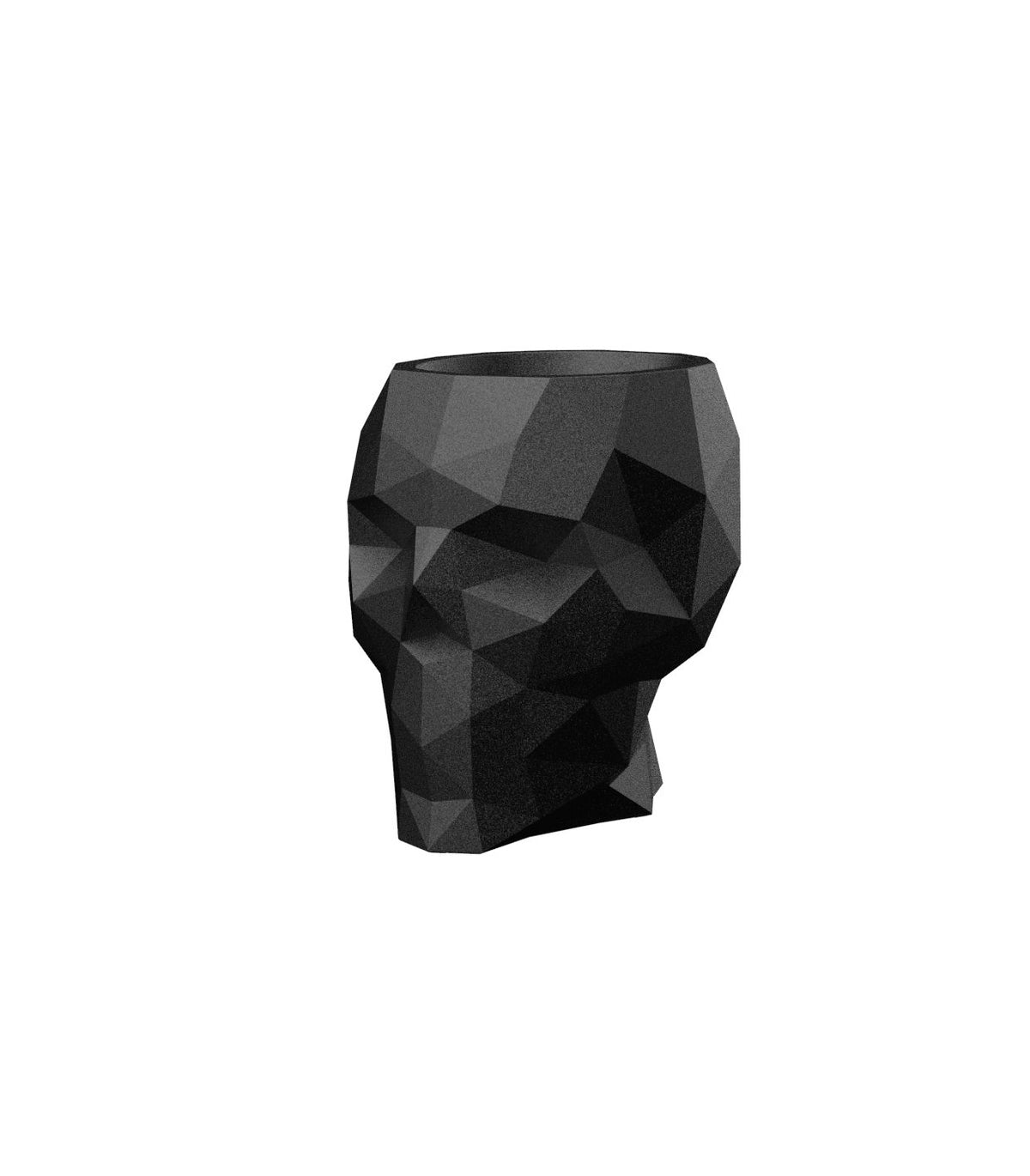 Skull Nano Bloempot 19x15x18 cm Anthracite