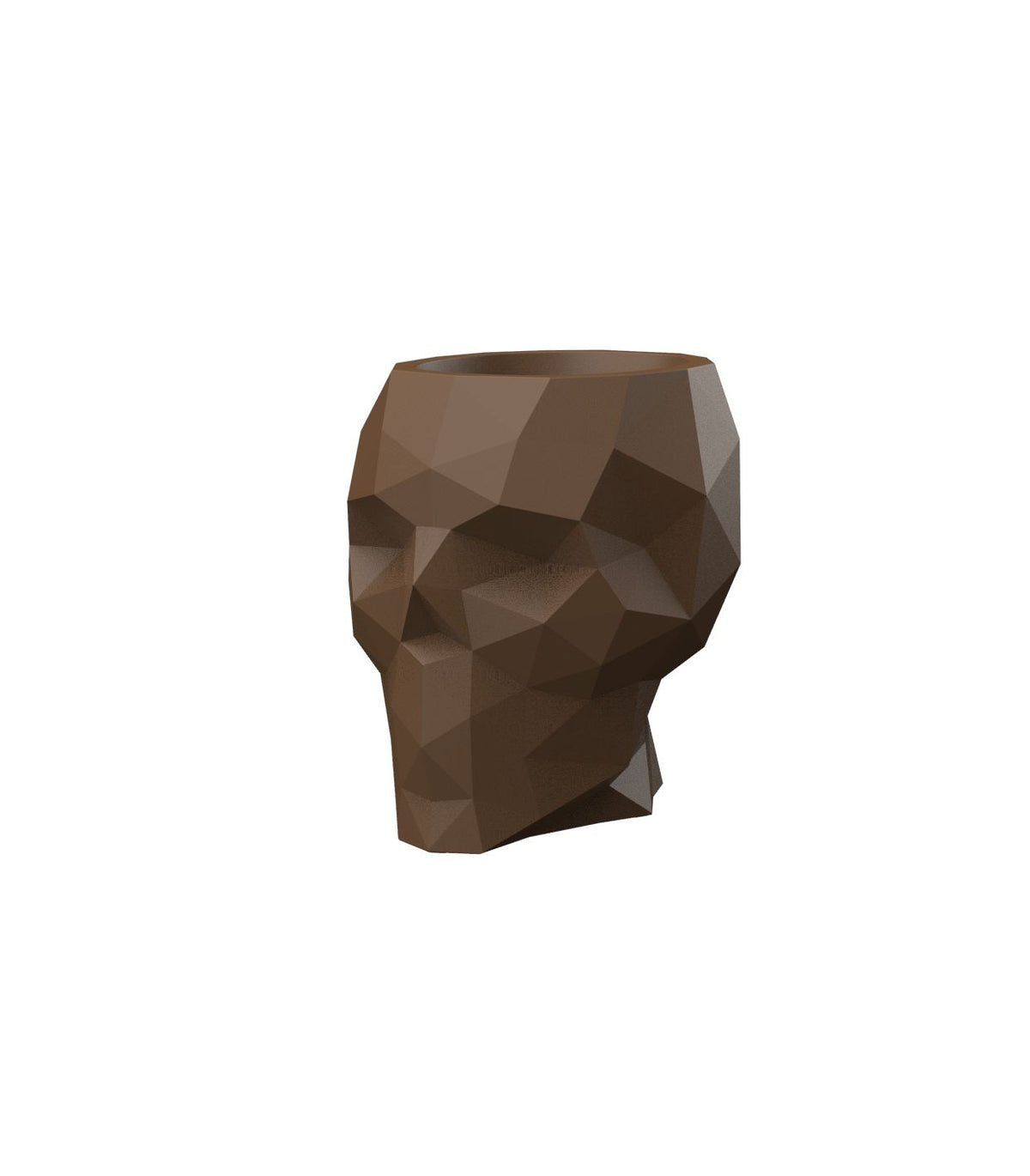 Skull Nano Bloempot 19x15x18 cm Brown