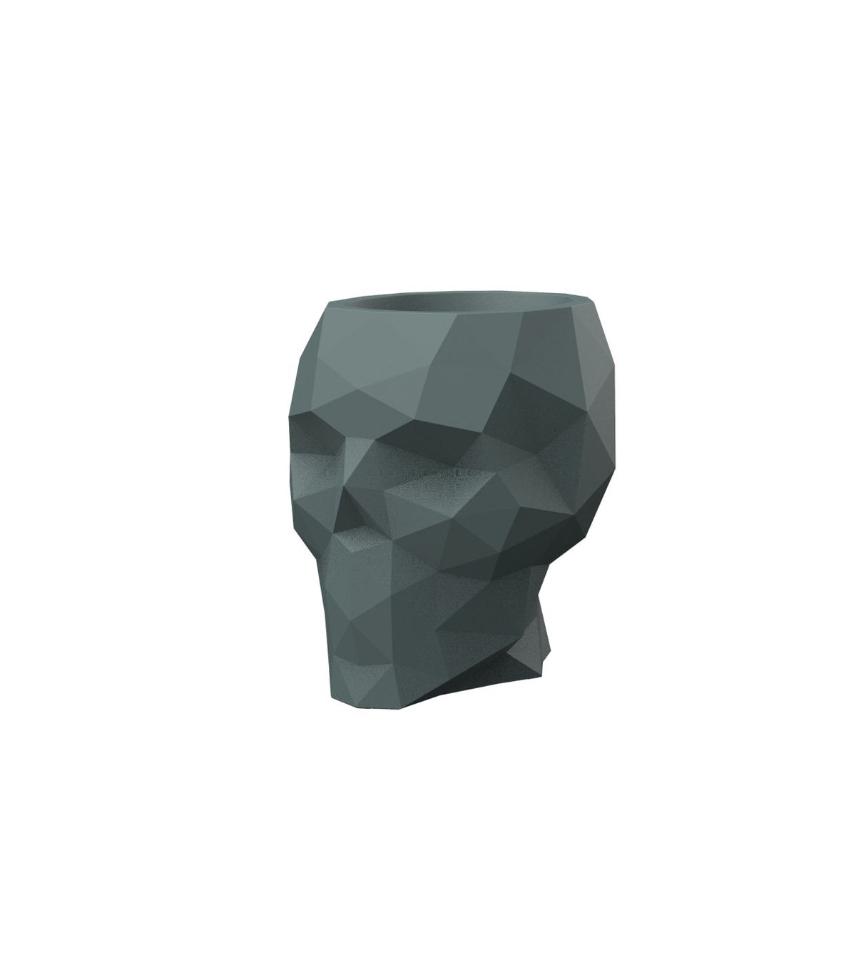Skull Nano Bloempot 19x15x18 cm Green