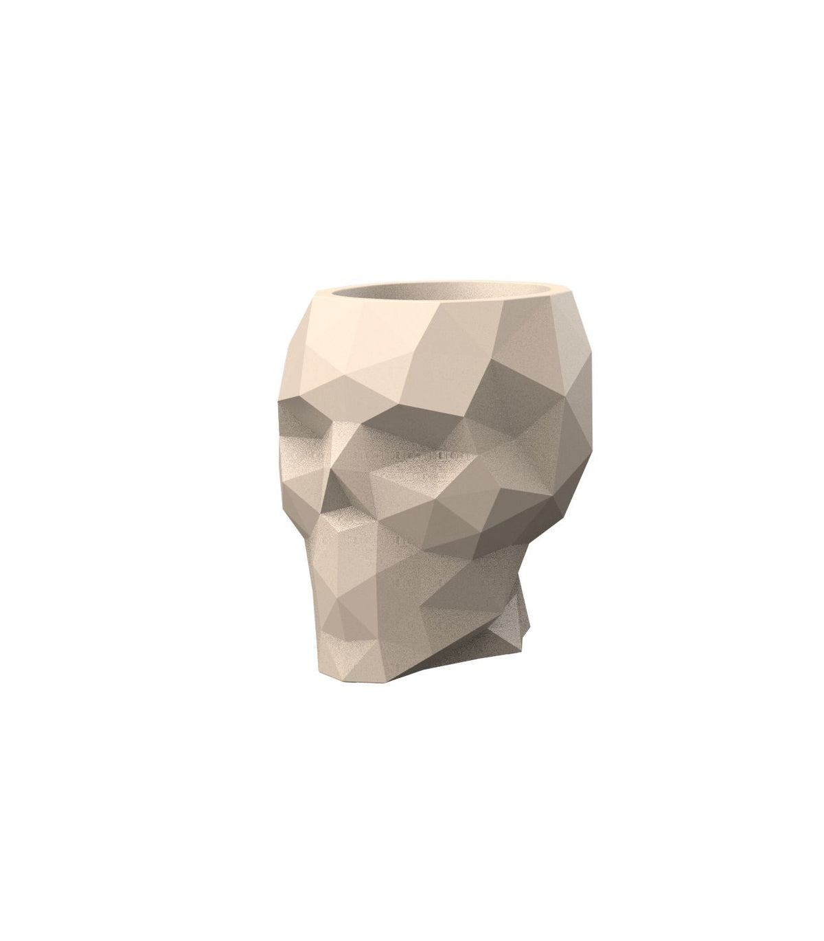Skull Nano Bloempot 19x15x18 cm Cream
