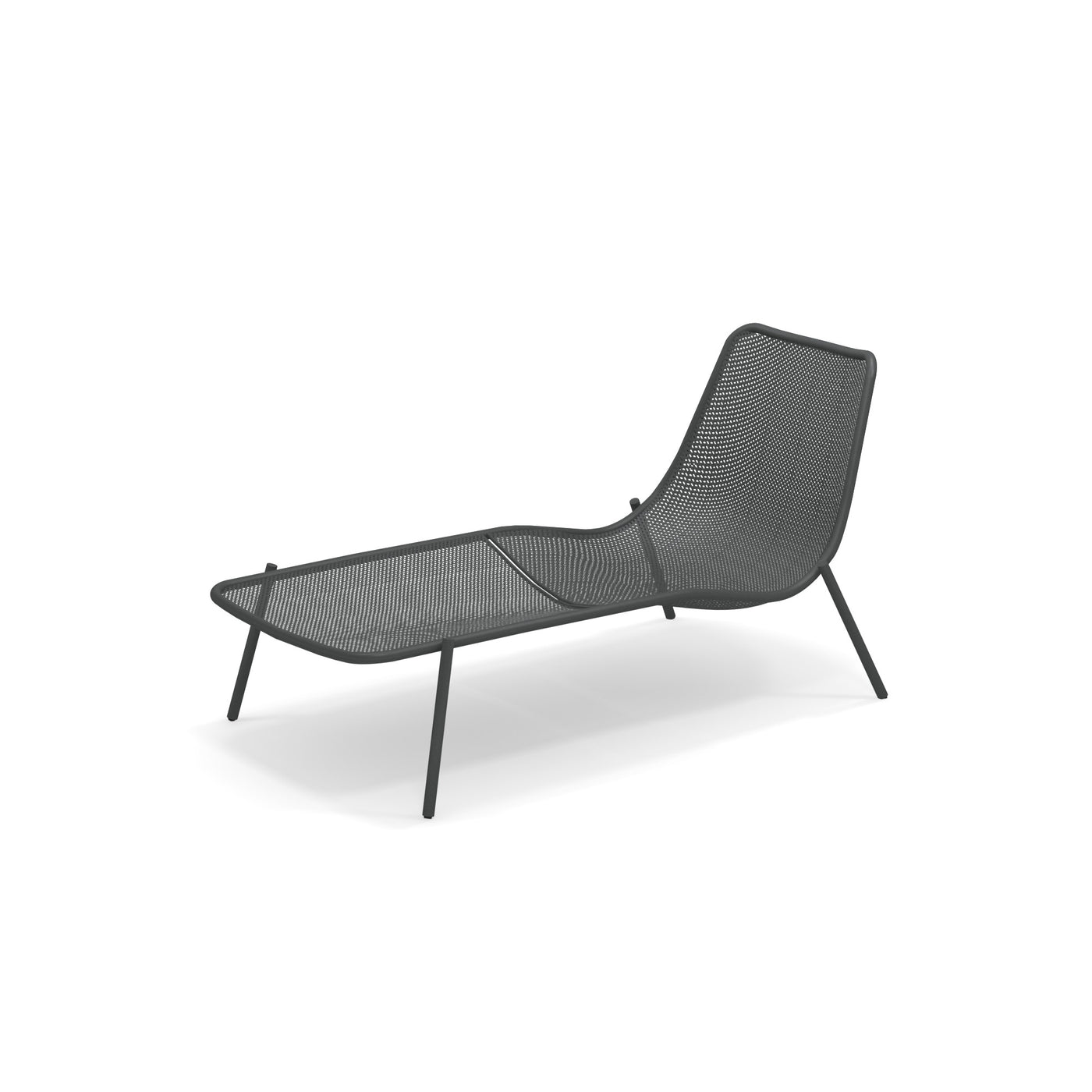 Emu Round Chaise Longue Antique Iron