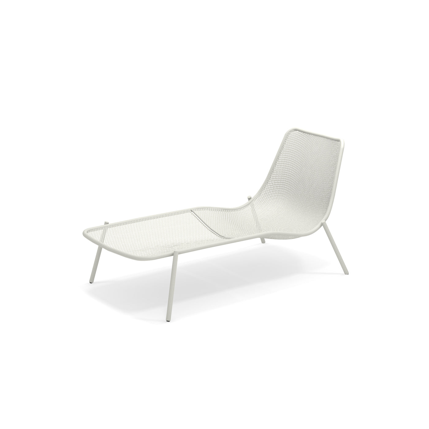 Emu Round Chaise Longue Matt White