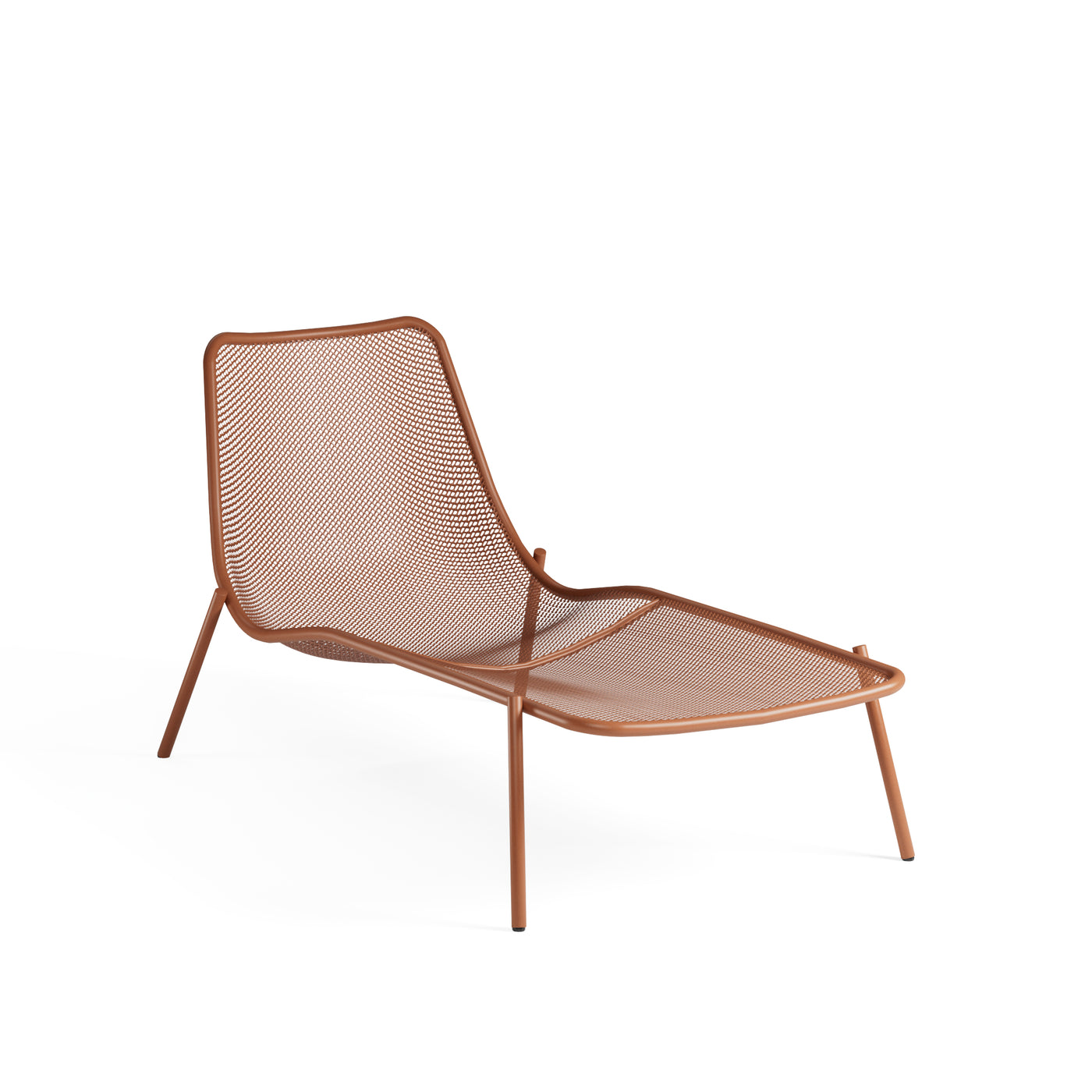 Emu Round Chaise Longue Maple Red