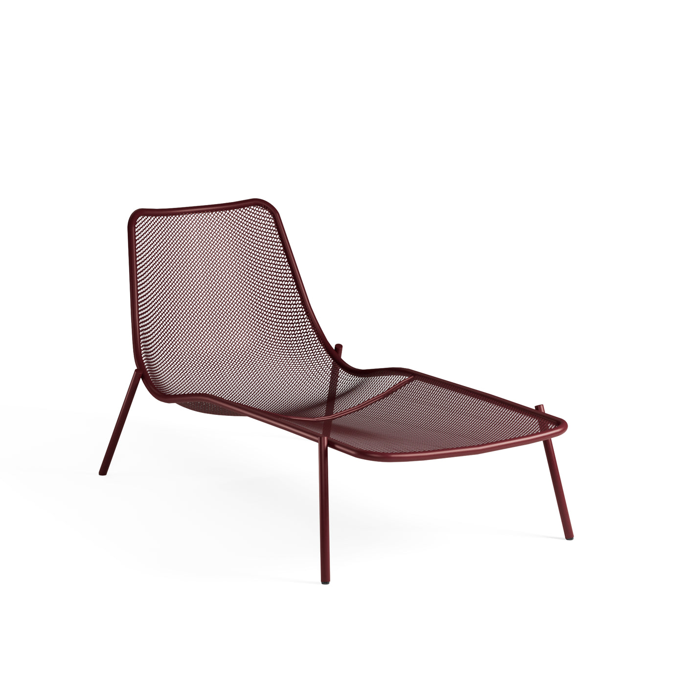 Emu Round Chaise Longue Intense Red