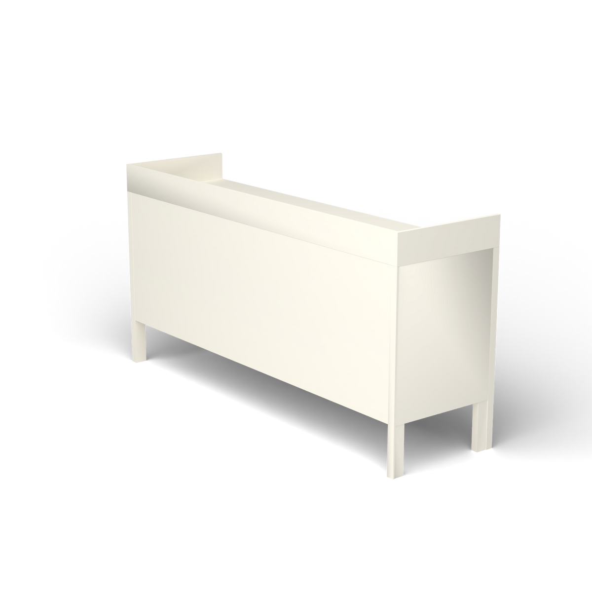 Ninfea Dressoir met Opstaande Rand, 180 × 51 × h 92 cm, Antique White