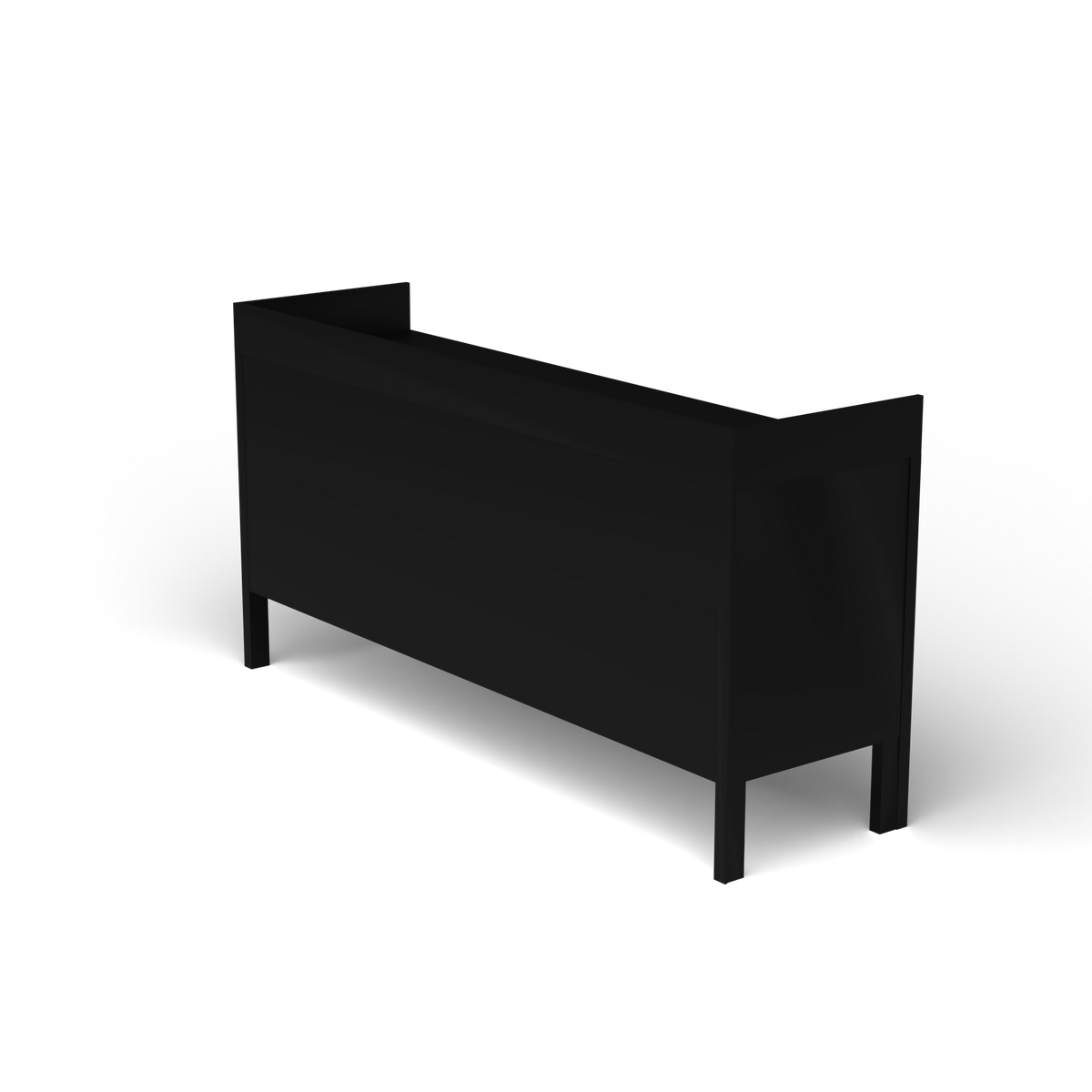 Ninfea Dressoir met Opstaande Rand, 180 × 51 × h 92 cm, Black