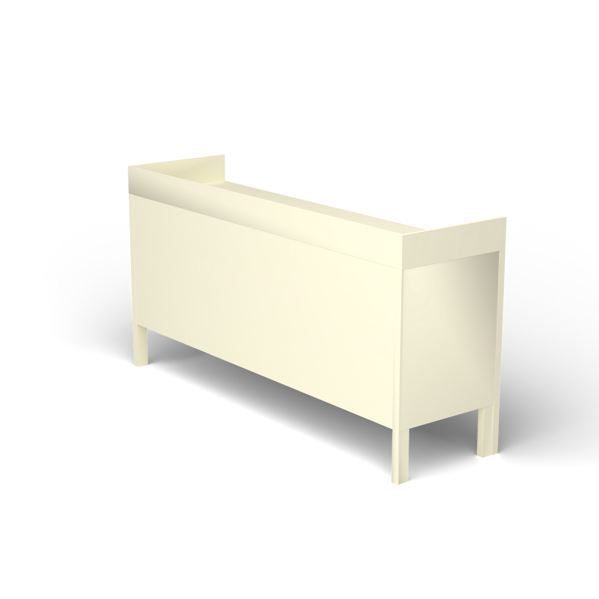 Ninfea Dressoir met Opstaande Rand, 180 × 51 × h 92 cm, Butter White
