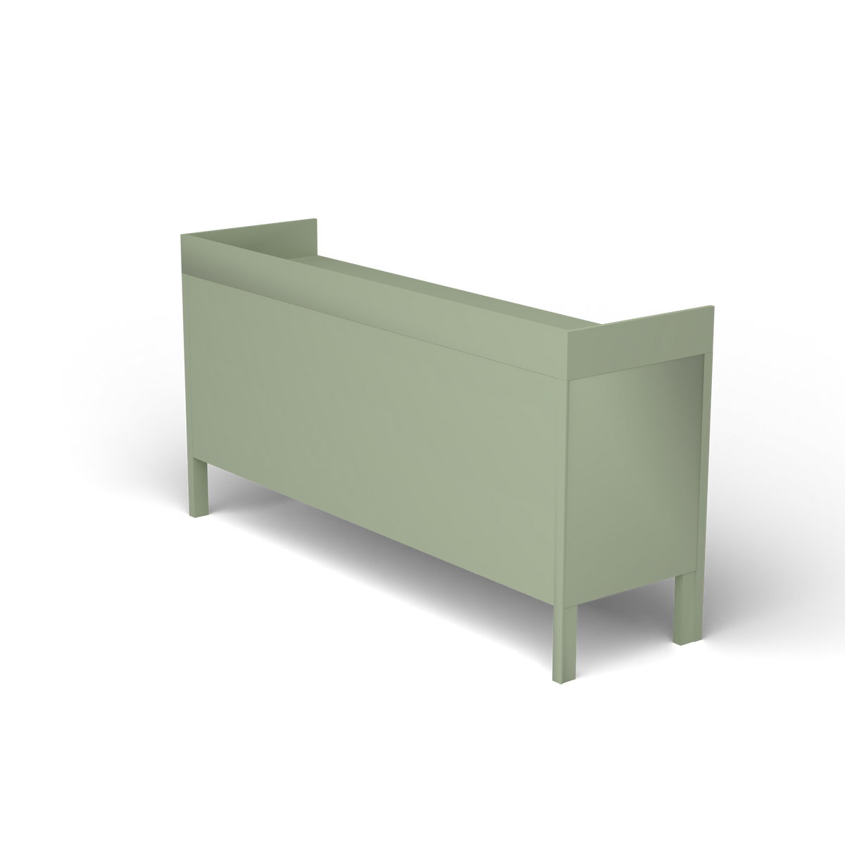 Ninfea Dressoir met Opstaande Rand, 180 × 51 × h 92 cm, Green Tea