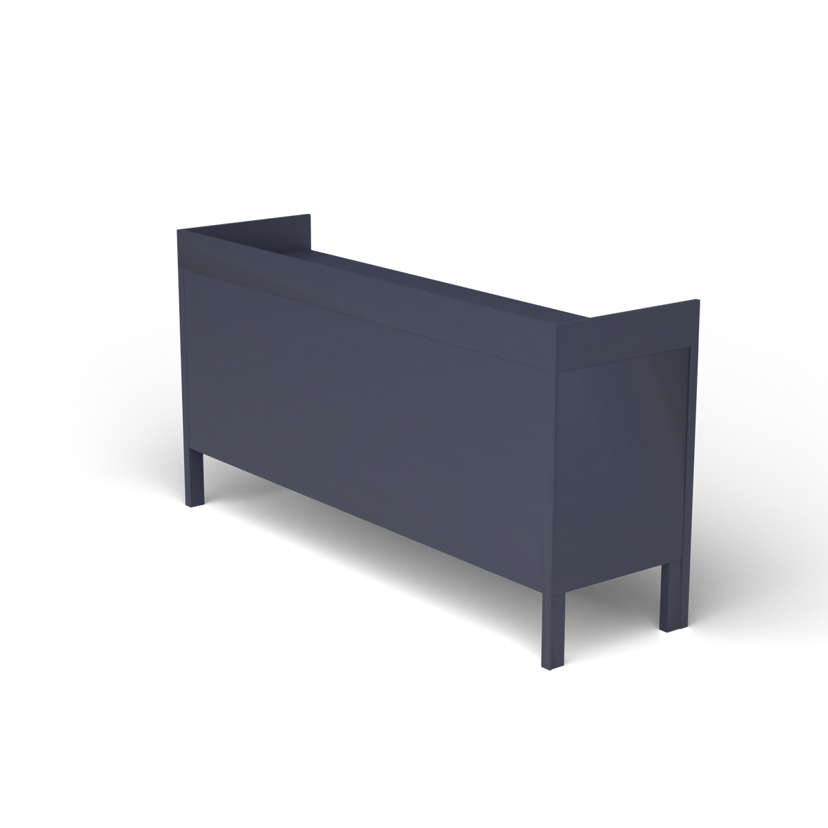 Ninfea Dressoir met Opstaande Rand, 180 × 51 × h 92 cm, Grey Blue