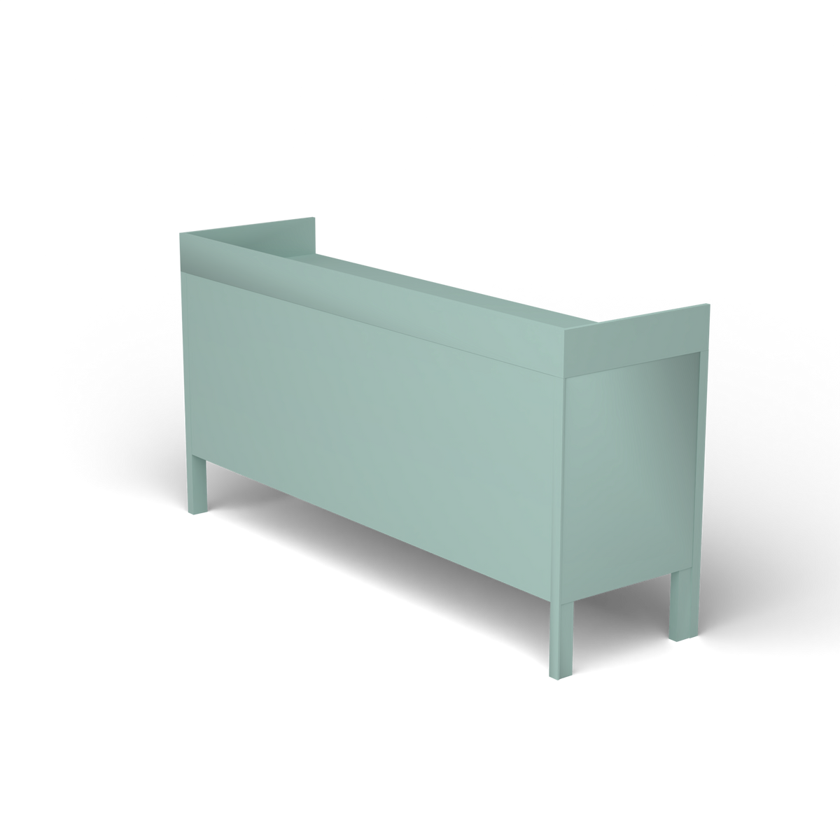 Ninfea Dressoir met Opstaande Rand, 180 × 51 × h 92 cm, Light Blue