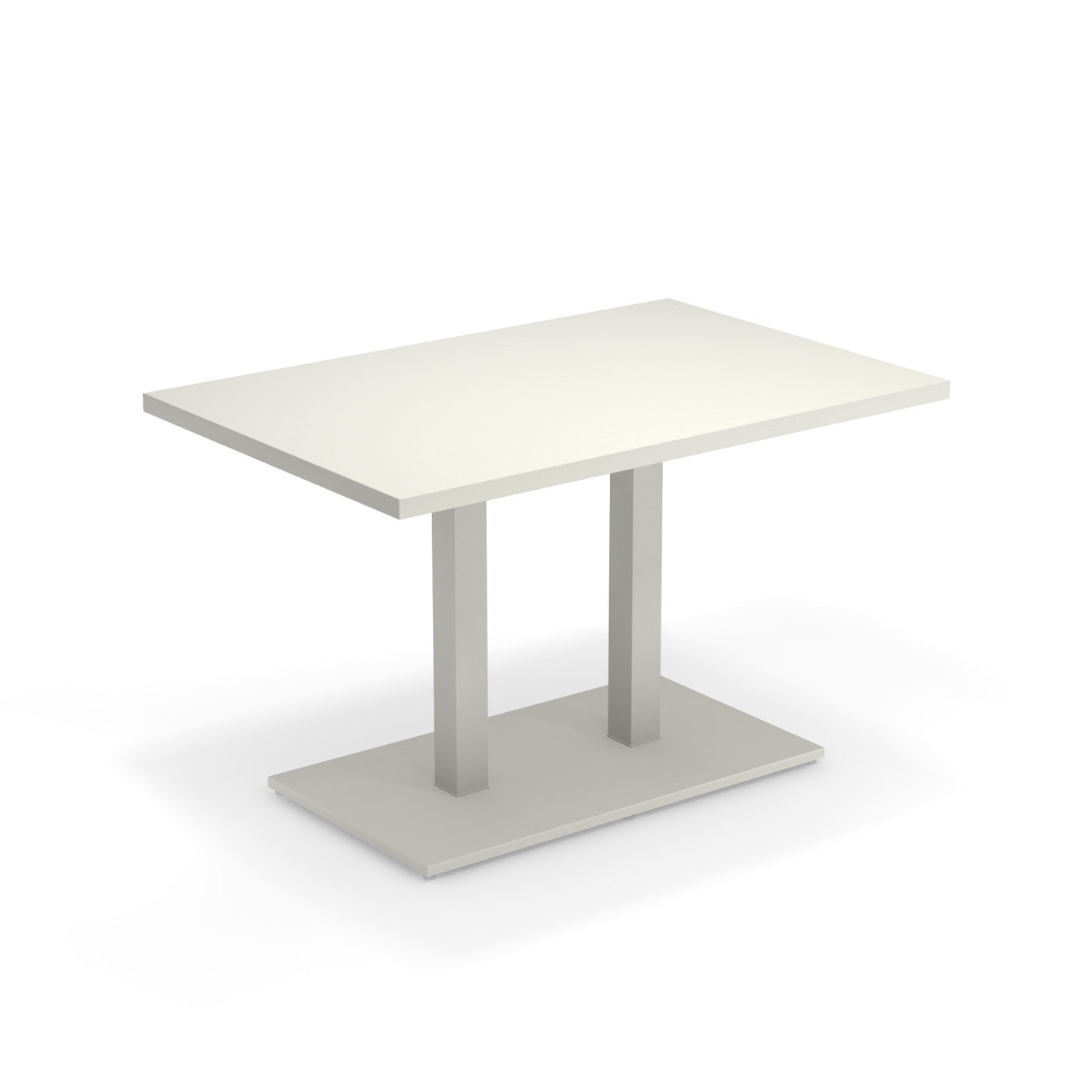 Emu Round Table 120x80cm Matt White