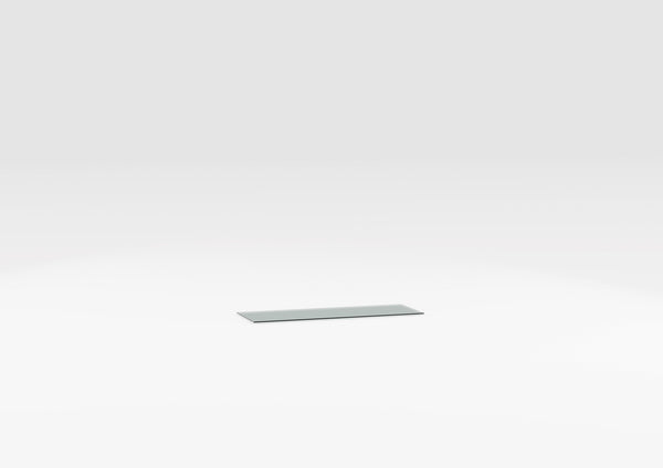 Glass for low and middle sideboard top with two doors