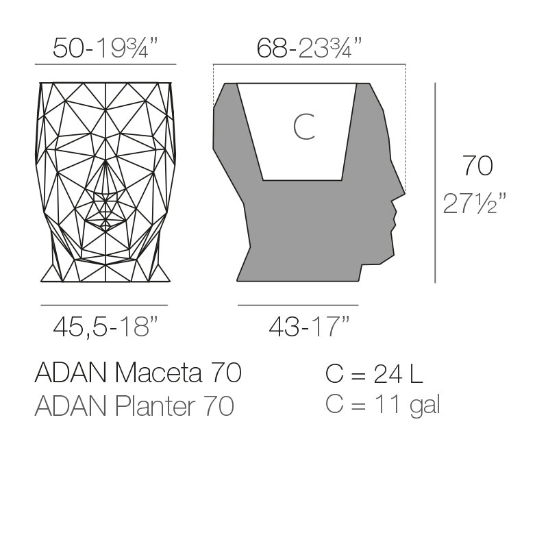 Vondom Adan Planter