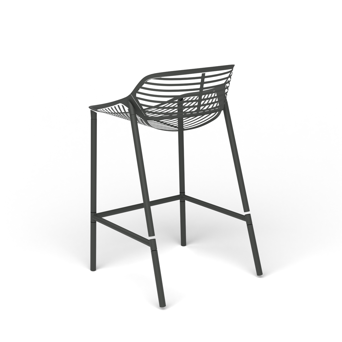Niwa Kruk, 53 × 57 × h 62/86 cm, Metallic Grey