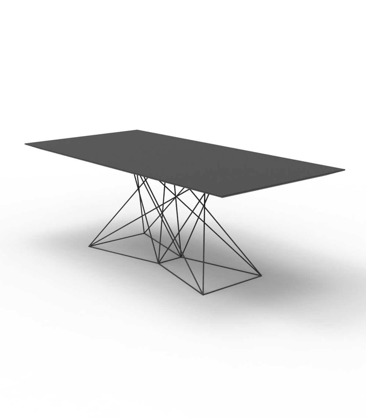 Faz Table Stainless Base Anthracite