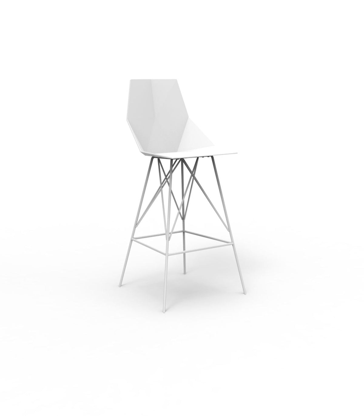 FAZ BAR STOOL 50x51x102cm White