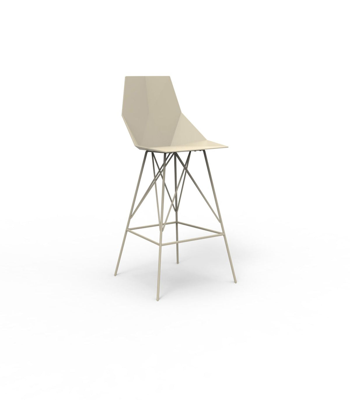 FAZ BAR STOOL 50x51x102cm Ecru