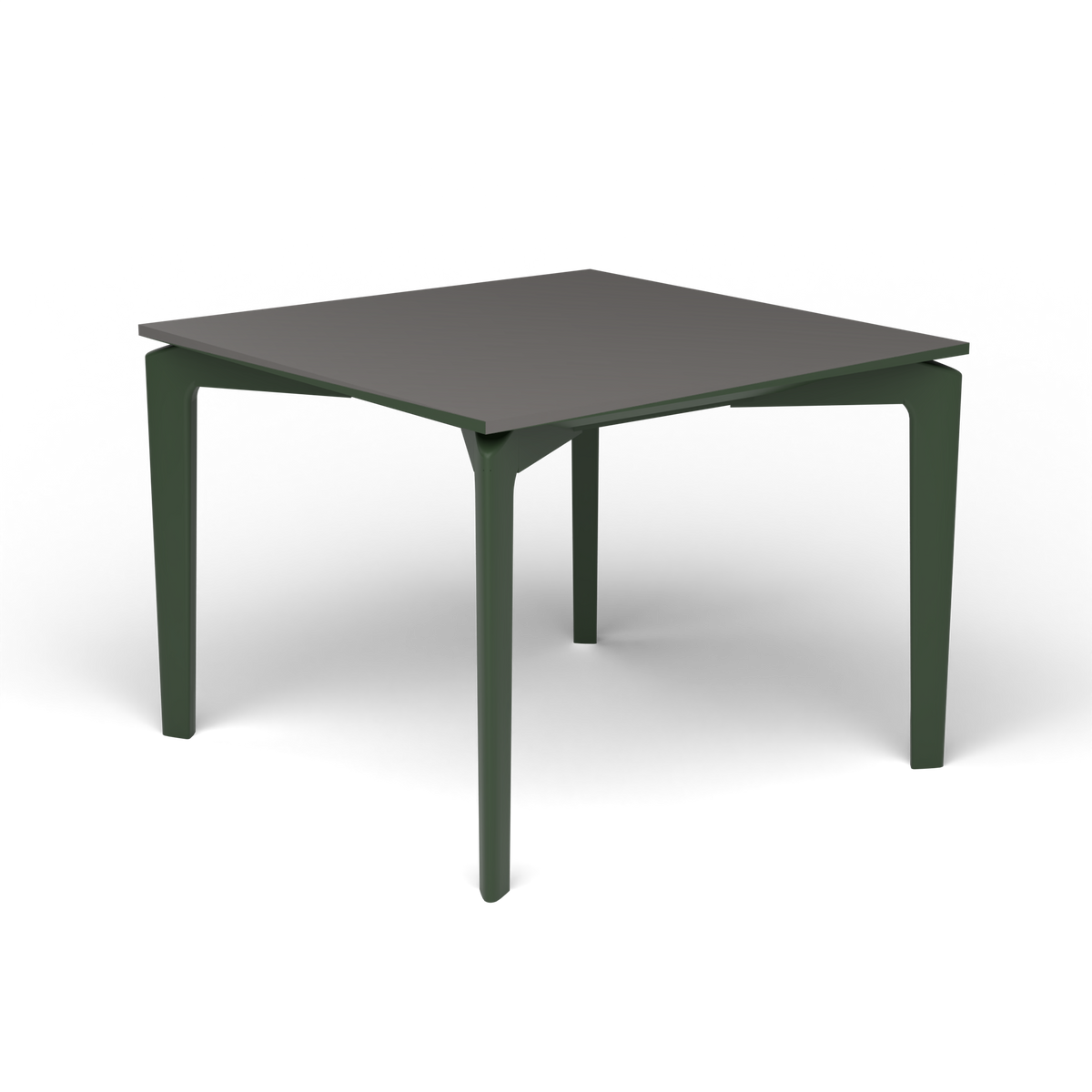 AllSize Salontafel, 50 × 50 × 38 cm, Bottle Green, Aluminium speckled Anthracite