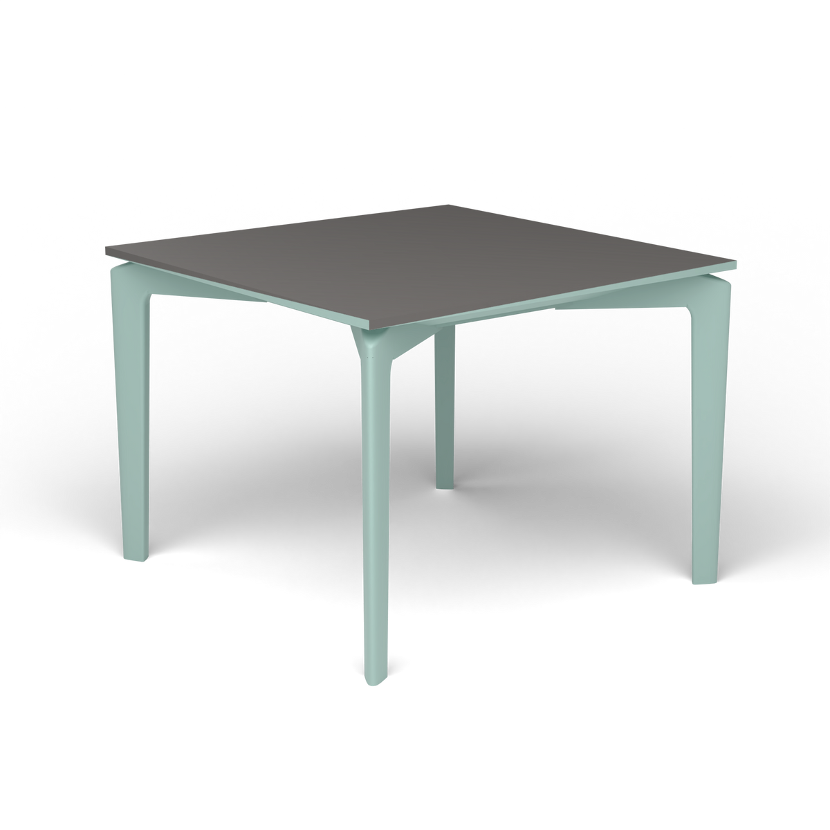 AllSize Salontafel, 50 × 50 × 38 cm, Light Blue, Aluminium speckled Anthracite
